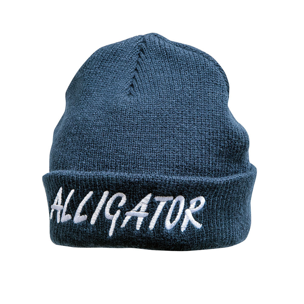 オリジナルニット帽子 紺